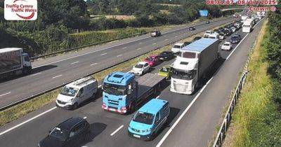 M4 crash blocks section of motorway - walesonline.co.uk - county Newport