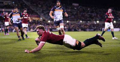 Marcus Smith - Ollie Chessum - Elliot Daly - Finn Russell - Blair Kinghorn - Andy Farrell - Josh Van - Garry Ringrose - Hugo Keenan - Unconvincing Lions labour to patchy victory over ACT Brumbies - breakingnews.ie - Britain - Scotland - Australia - Ireland