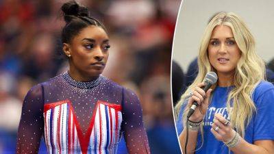 Simone Biles - Riley Gaines - Riley Gaines-Simone Biles feud inspired Oregon girls to sue their state over trans athlete laws - foxnews.com - state Oregon