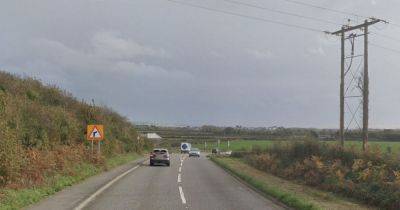 Two-car collision blocks main route into popular seaside town - walesonline.co.uk - county Lane