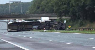 LIVE: M6 traffic as lorry overturns and forces huge section of motorway to shut completely - latest updates