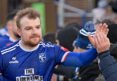 Margate player-manager Ben Greenhalgh on Sam Blackman as midfielder scores in opening-day 1-1 Isthmian South East draw with Jersey Bulls