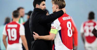 Mikel Arteta: Martin Odegaard deserves to be Arsenal captain ‘by a mile’