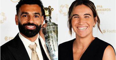 Mohamed Salah and Mariona Caldentey named PFA players of year