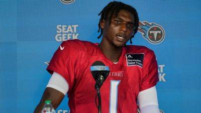 Calvin Ridley - Brian Callahan - Cam Ward - Titans' Cam Ward on Simmons scuffle - Happy he's my teammate - ESPN - espn.com - state Tennessee