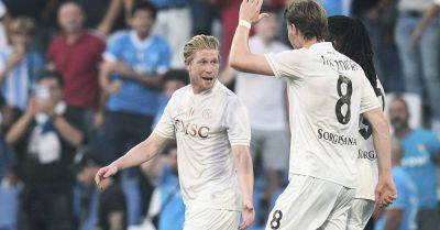 Kevin De-Bruyne - Scott Mactominay - Danel Sinani - Bayer Leverkusen - Waldemar Anton - Julian Brandt - Ismael Koné - European - Scott McTominay and Kevin De Bruyne score as Napoli begin title defence with win - breakingnews.ie - Germany