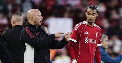 Curtis Jones - Alexander Isak - Hugo Ekitike - Arne Slot - Antoine Semenyo - Jeremie Frimpong - Milos Kerkez - Liverpool boss Arne Slot sees the bigger picture with substitutions - breakingnews.ie - Liverpool