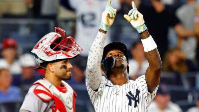 Trent Grisham - Jazz Chisholm Jr.'s 100th career HR helps Yankees skip sweep - ESPN - espn.com - New York