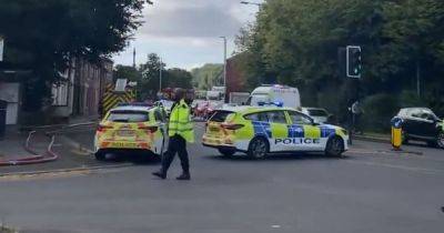 Oldham fire LIVE: Smoke billows and 'loud bang' heard - updates - manchestereveningnews.co.uk