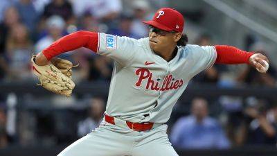 Star Game - Philadelphia Phillies - Juan Soto - Pete Alonso - Kyle Schwarber - Harrison Bader - Rob Thomson - Phillies' Jesus Luzardo receives ejection as he calls out umpire on his way to dugout - foxnews.com - New York