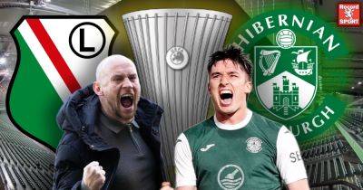 Jamie Macgrath - Easter Road - David Gray - Ruben Vinagre - Legia Warsaw vs Hibs LIVE as the Conference League playoff decider gets underway - dailyrecord.co.uk