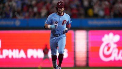 Eugenio Suarez - Kyle Schwarber - Cal Raleigh - Kyle Schwarber has 21st 4-HR game in MLB, drives in Phillies-best 9 runs - ESPN - espn.com