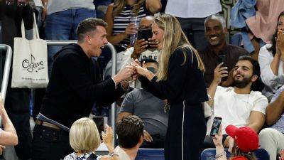 Frank Franklin II (Ii) - Billie Jean - Cristina Bucsa - US Open spectator proposes to girlfriend during Aryna Sabalenka's win over Leylah Fernandez - foxnews.com - Usa - Canada - Belarus - New York