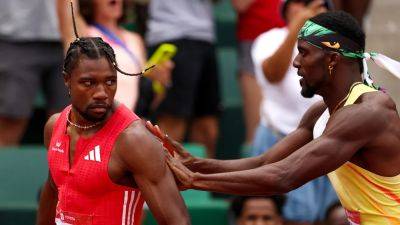 U.S.Olympics - Paris Olympics - Noah Lyles - Carl Lewis - Emilee Chinn - Kenny Bednarek - Noah Lyles shoved by rival Kenny Bednarek after 200M victory, sparks heated confrontation - foxnews.com - Usa - Botswana - state Oregon