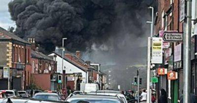 LIVE: Huge fire in Greater Manchester town as black smoke fills the air - latest updates