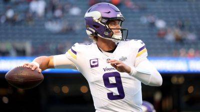 Kevin Oconnell - Justin Jefferson - J.J.Maccarthy - Vikings QB J.J. McCarthy and fiancée Katya Kuropas announce birth of son - ESPN - espn.com - state Minnesota