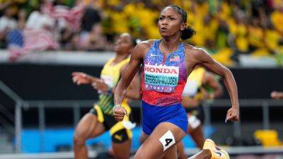 Noah Lyles - Melissa Jefferson-Wooden, Oblique Seville win track worlds 100s - ESPN - espn.com - Jamaica