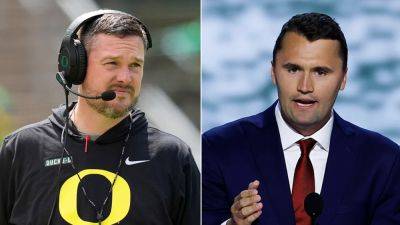 Charlie Kirk - Dan Lanning - Oregon coach delivers powerful unity message after assassination of Ducks fan Charlie Kirk - foxnews.com - Usa - state Oregon
