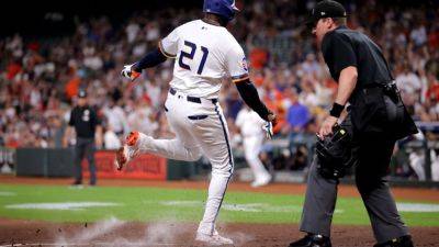 Carlos Correa - Astros' Yordan Alvarez exits vs. Rangers with left ankle sprain - ESPN - espn.com - Usa - state Texas
