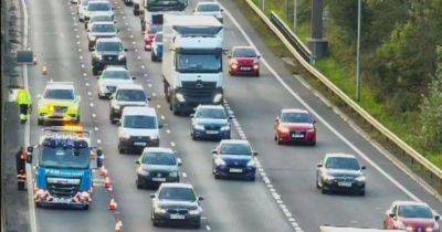 M62 live updates as crash sees all traffic held and delays building