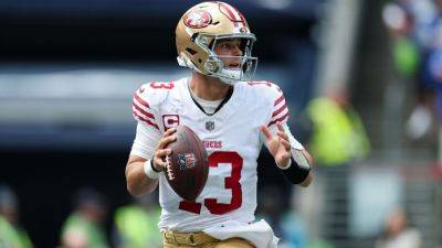 Kyle Shanahan - John Lynch - Brock Purdy - Williams - 49ers' Brock Purdy has 'a chance' to play this week, per coach - ESPN - espn.com - San Francisco - state Arizona - county Santa Clara
