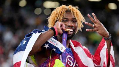 Noah Lyles - Paris Olympic - Kenny Bednarek - American Noah Lyles wins fourth World Championship 200m title to match Usain Bolt's historic record - foxnews.com - Usa - Botswana - state Oregon