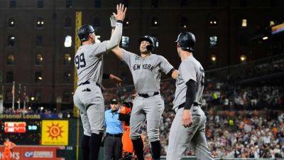 Alex Rodriguez - Mark Macgwire - Aaron Boone - Giancarlo Stanton - Giancarlo Stanton making Hall of Fame case with 450th homer - ESPN - espn.com - New York