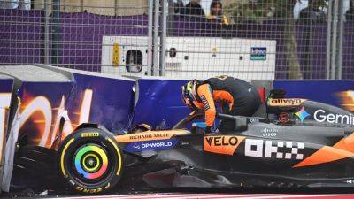 Fernando Alonso - Oscar Piastri - F1 title leader Oscar Piastri crashes out of Azerbaijan GP on Lap 1 - ESPN - espn.com - Australia - Azerbaijan