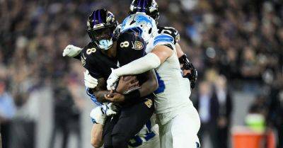 Jared Goff - Mark Andrews - David Montgomery - Lamar Jackson sacked seven times as Detroit Lions eclipse Baltimore Ravens 38-30 - breakingnews.ie - county Andrews