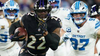 Derrick Henry - Aidan Hutchinson - John Harbaugh - Derrick Henry apologetic after costly fumble in Ravens loss - ESPN - espn.com