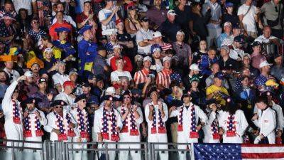 Tommy Fleetwood - Rory Macilroy - Xander Schauffele - Collin Morikawa - Viktor Hovland - Jon Rahm - Patrick Cantlay - Russell Henley - Tyrrell Hatton - Justin Rose - Justin Thomas - Robert Macintyre - Scottie Scheffler - Matt Fitzpatrick - J.J.Spaun - Ryder Cup 2025: Sights and sounds from the first round - ESPN - espn.com - Britain - Usa - Washington - New York - county Harris - state Delaware