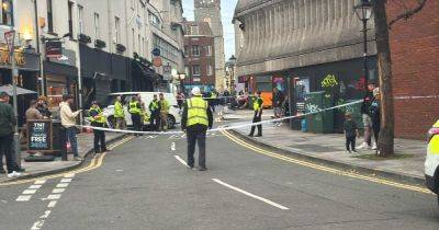 Live updates as vehicle crashes into building on busy Cardiff city centre street
