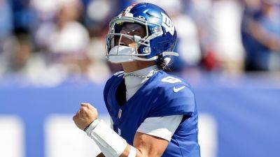 Russell Wilson - Brian Daboll - Tim Tebow - Giants' Jaxson Dart joins Tim Tebow with rare statistical feat in first start - foxnews.com - New York - Los Angeles - state New Jersey - county Rutherford