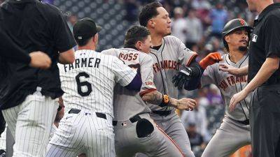 Matt Chapman suspended, others fined for Giants-Rockies scuffle - ESPN
