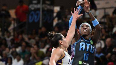 Dream's Rhyne Howard ties WNBA mark again with 9 3-pointers - ESPN