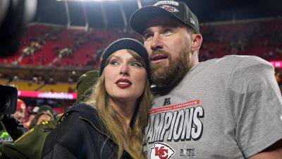 Travis Kelce - Taylor Swift skips Chiefs season opener in Brazil after engagement announcement: report - foxnews.com - Brazil - San Francisco - Los Angeles - state Nevada - county Taylor - county Swift