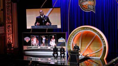 Dwight Howard - Carmelo Anthony - Miami Heat - Billy Donovan - Jason Kidd - Kobe Bryant - Sue Bird - Sylvia Fowles - Maya Moore - Carmelo Anthony, Dwight Howard, Maya Moore enter Hall of Fame - ESPN - espn.com - state Massachusets