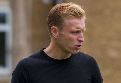 Ebbsfleet United manager Josh Wright reacts to 1-1 draw at home to leaders Hornchurch in National League South