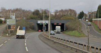 Crash on M4 link road closes major route into city - live updates