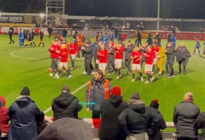 Reaction from Chatham Town manager Kevin Hake after FA Trophy win against Carlisle United