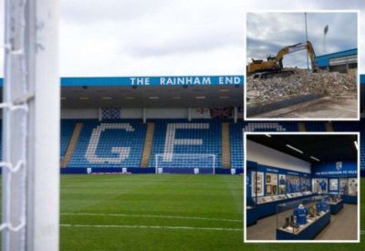 The building of Gillingham’s new fanzone at Priestfield Stadium is starting after the completion of demolition works and a club museum is being planned too