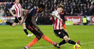 Kristoffer Ajer - Rico Henry - Nathan Collins - Ola Aina - Mikkel Damsgaard - Igor Thiago - Kevin Schade - Igor Jesus - Nottingham Forest boost survival hopes with victory at Brentford - breakingnews.ie - Brazil