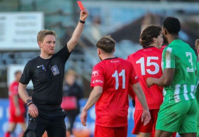 Ashford United manager Craig Stone defends Sam Hasler following his red card at VCD but says 3-1 defeat was deserved