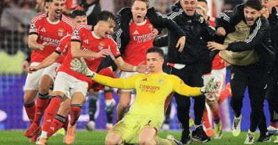 Goalkeeper scores at death to keep Benfica in Champions League with 4-2 win over Real Madrid