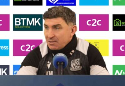 Southend United manager Kevin Maher looks ahead to their FA Trophy fifth-round match at Chatham Town’s Bauvill Stadium