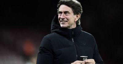 Spurs boss Thomas Frank ‘didn’t notice’ he was drinking from Arsenal-branded cup