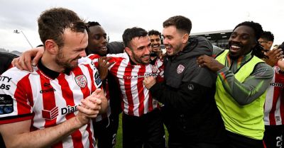 Duffy’s double breaks Galways hearts and sends Derry into FAI Cup Final