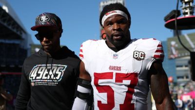 Sam Darnold - Kyle Shanahan - Ron Rivera - Dre Greenlaw - 49ers' Greenlaw suspended for head-butting helmetless Jones - ESPN - espn.com - Washington - San Francisco - county Santa Clara