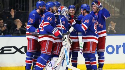 Rangers' Igor Shesterkin becomes 18th NHL goalie to score a goal - ESPN
