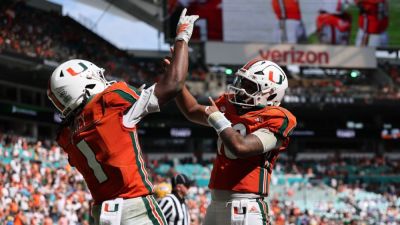 Malachi Toney, Darian Mensah star as No. 1 Miami routs Pitt - ESPN